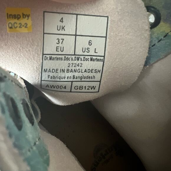 Dr. Martens 1460 Pascal Summer Tie Dye Lace Up Leather Combat Boots Size… - Picture 6 of 7